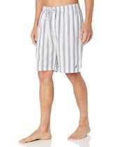 Pijama curto Nautica Soft Woven 100% algodão, cintura elástica masculina