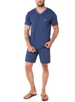 Pijama Curto Paulienne 095.73 Masculino Gola V Viscose T. 44/54 Pijama Curto Paulienne 095.73 Masculino Gola V Viscose T. 44/54