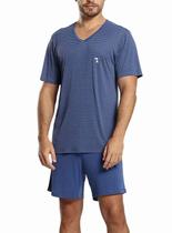 Pijama Curto Paulienne 095.75 Masculino Listrado Liganete T. 44/54