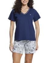 Pijama Curto Paulienne 270.75 Feminino Estampado Malha Algodão T. 42/54