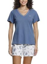 Pijama Curto Paulienne 270.75 Feminino Estampado Malha Algodão T. 42/54