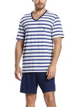 Pijama Curto Paulienne 592.75 Masculino Listrado Viscolycra T. 44/54 Pijama Curto Paulienne 592.75 Masculino Listrado Viscolycra T. 44/54