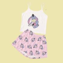 Pijama curto, Personagem, Tecido Soft Trend, Tamanho G