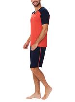 Pijama Curto Podiun 248010 Masculino Raglan Viscolycra T. P/GG