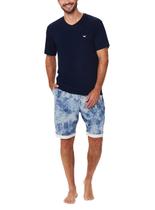Pijama Curto Podiun 248032 Masculino Moletinho E Viscolycra T. P/GG