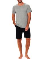Pijama Curto Podiun 248035 Masculino Raglan Viscolycra T. P/GG