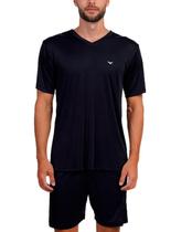 Pijama Curto Podiun 268018 Masculino Gola V Liganete T. M/XG Pijama Curto Podiun 268018 Masculino Gola V Liganete T. M/XG