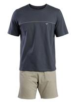Pijama Curto Podiun 268130 Masculino Casual Algodão T. M/XG Pijama Curto Podiun 268130 Masculino Casual Algodão T. M/XG