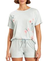 Pijama Curto Recco B0180 Feminino Estampado Poliéster T. 42/46