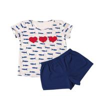 Pijama Curto Shortdoll Feminino Peixinhos Demillus 100 Algodão Pijama Curto Shortdoll Feminino Peixinhos Demillus 100 Algodão