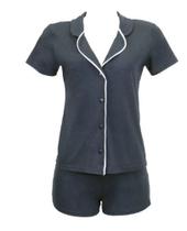 Pijama Curto Shortdoll Liso Botões DeMillus 220172 TAM 50 Pijama Curto Shortdoll Liso Botões DeMillus 220172 TAM 50