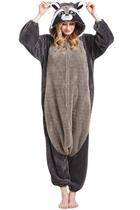 Pijama DarkCom, macacão de Natal, guaxinim, lã polar, adulto Pijama DarkCom, macacão de Natal, guaxinim, lã polar, adulto