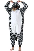 Pijama DarkCom Zebra Onesie Unissex para adultos Pijama DarkCom Zebra Onesie Unissex para adultos