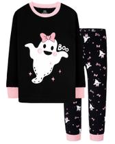 Pijama DAUGHTER QUEEN Girls 5T Halloween 100% algodão