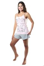 Pijama De Alça Verão Café Basico Empório Do Algodão