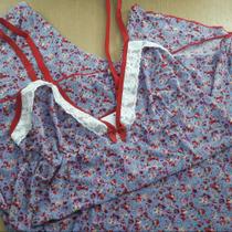 Pijama de Alcinha e Calça estampado em liganete fresco verão