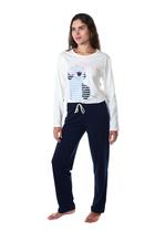 Pijama De Algodão Feminino Manga Longa Dog Empório Pijama De Algodão Feminino Manga Longa Dog Empório