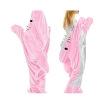 Pijama De Cobertor Em Estampa Xadrez Para Mulheres, Saco De Dormir, Robe Megalodon, Confortável Para Pijama De Cobertor Em Estampa Xadrez Para Mulheres, Saco De Dormir, Robe Megalodon, Confortável Para