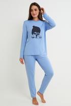 Pijama de frio manga longa calça comprida estampado Pijama de frio manga longa calça comprida estampado