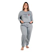 Pijama De Frio Plus Size Inverno Netflix Malha