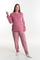 Pijama de inverno Canelado Feminino Adulto