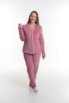 Pijama de inverno com Botões Quentinho Feminino Pijama de inverno com Botões Quentinho Feminino