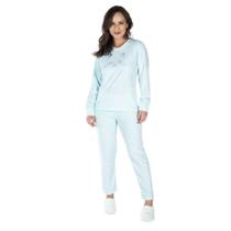 Pijama De Inverno Feminino Plus Size Plush Tamanho Especial