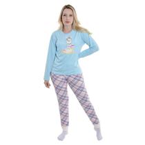 Pijama de Inverno Feminino suede Especial Victory