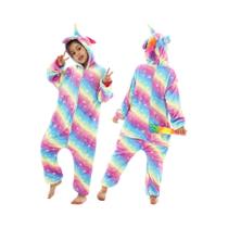 Pijama De Inverno Para Crianças Dalmata Panda Dinossauro Unicórnio Kigurumi Onesie 80-150cm Fantasia