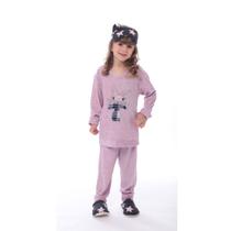 Pijama De Inverno Plush Classic Infantil E Juvenil Lindo