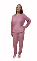 Pijama de inverno Quentinho Feminino, Adulto, Soft, Plush