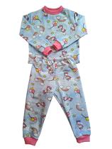 Pijama de inverno quentinho infantil menina moletinho flanelado 0 a 4 anos