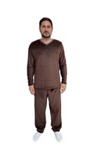 Pijama de Inverno Quentinho Masculino, Adulto, Soft Fleece