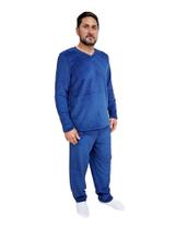 Pijama de Inverno Quentinho Masculino, Adulto, Soft Fleece