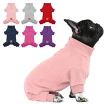 Pijama de lã cyeollo para cães médios, rosa quente de inverno, XXL