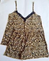 Pijama de liganete GG onça docemel Pijama de liganete GG onça docemel