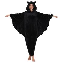 Pijama de macacão DKRUW Bat, fantasia de Halloween para adultos, unissex