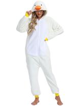 Pijama de macacão DKRUW, fantasia de animal e pato, cosplay de Halloween