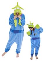Pijama de macacão GONAAP, fantasia alienígena unissex para adultos, tamanho L