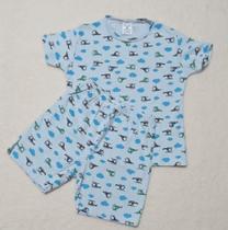 Pijama de malha infantil (feminino e masculino) Tamanho 1 2 3