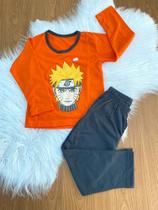Pijama de manga longa infantil tema Naruto Pijama de manga longa infantil tema Naruto