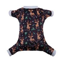 Pijama de Natal CuteBone Dog, pulôver macio e elástico