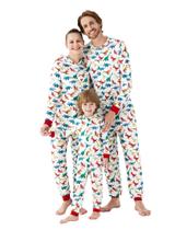 Pijama de Natal PATPAT Family com capuz para bebês de 6 a 9 meses