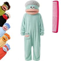 Pijama de pelúcia Brrioe Funny Big Mouth Monster Plush Fleece Pijama de pelúcia Brrioe Funny Big Mouth Monster Plush Fleece
