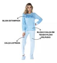 Pijama de Plush Adulto Feminino