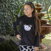 Pijama de Plush Mimosa Toque Aveludado Infantil - 10 anos Pijama de Plush Mimosa Toque Aveludado Infantil - 10 anos