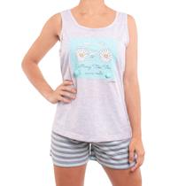 Pijama de verão feminino com pom-pom Victory Pijama de verão feminino com pom-pom Victory