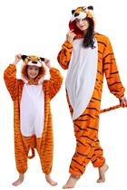 Pijama DELEY Tiger Animal, macacão, fantasia de Halloween para adultos