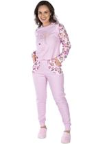 Pijama Doçura de Malha Canelada Feminino (LUXO)