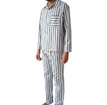 Pijama eco longo cinza ou cru